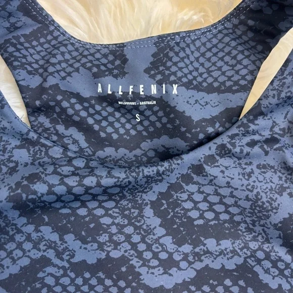 Allfenix Anthropologie Snake Print High Neck Indie Python Sports Bra - Picture 3 of 4